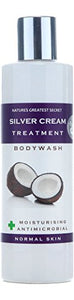 Nature’s Greatest Secret Luxurious Colloidal Silver All Natural Antimicrobial Silver Cream Bodywash with Organic Coconut Oil and an Essential Oil blend 250 ml