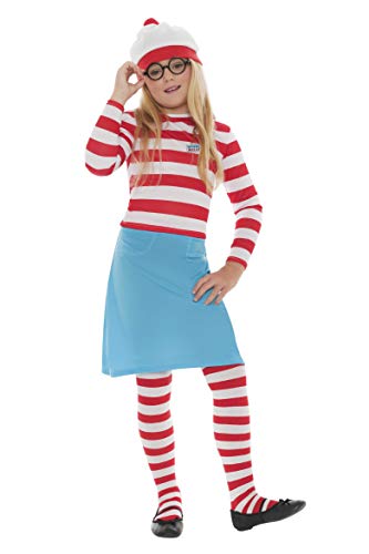 Smiffys Officially Licensed Where's Wally? Wenda Child Costume, Large