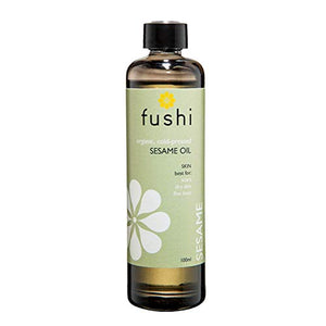 Fushi Organic Sesame Oil 100ml | Virgin & Fresh-Pressed |Rich in Vitamin E, B & Complex Minerals | Best for Scars, Dry Skin & Fine Lines | Ethical & Vegan | Manufactured in the UK