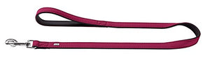 Leash Softie 15/110 Nickel Artificial Leather Rasberry/ Black | Hunter