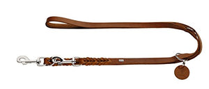 Training Leash Solid Education, 13/250 Soft Genuine Cow Leather, Cognac | Hunter
