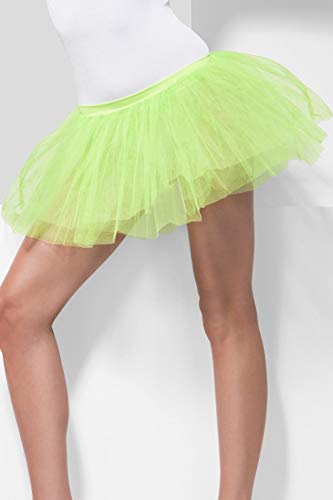 Smiffys Tutu Underskirt - Neon Green, Adult