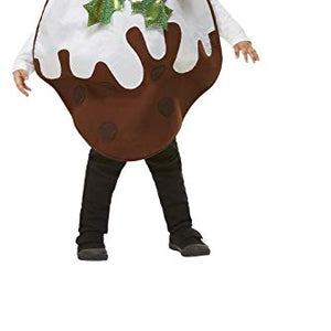 Smiffys 61036 Glitter Christmas Pudding, Unisex Children, Brown, One Size