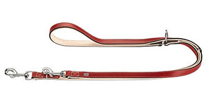 Training Leash Virginia, 13/200 Red/Tan, Leather | Hunter
