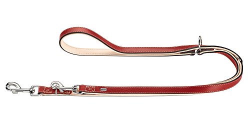 Training Leash Virginia, 18/200 Red/Tan, Leather | Hunter
