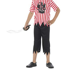 Smiffys Jolly Pirate Boys Fancy Dress Caribbean Buccaneer Book Day Childrens Kid Costume