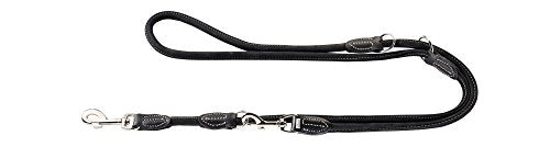 Train. Leash Round & Soft Hunting 10/200 Black, Leather | Hunter