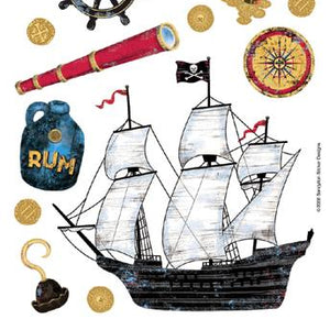 Sandylion Stickers/Borders Packaged, Pirate