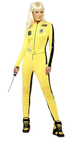 Smiffys Women's Kill Bill Costume,Jumpsuit & Sword, The Bride Costume, Size: S, Colour: Yellow, 20500
