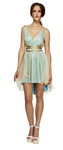 Fever Adult Women's Grecian Queen Costume, Dress and Belt, Legends, Size L, 27894