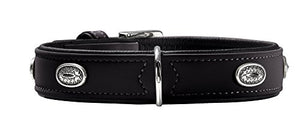 Collar Softie Stone 55 Nickel Artificial Leather Black/ Black | Hunter