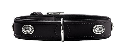 Collar Softie Stone 50 Nickel Artificial Leather Black/ Black | Hunter