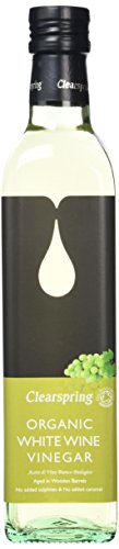 Clearspring Organic White Wine Vinegar, 500g (Pack of 3)