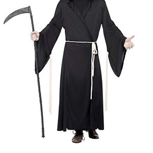 Smiffys Adult men's Grim Reaper Costume, Hooded Robe and Rope Belt, Legends of Evil, Halloween, Size M, 29367