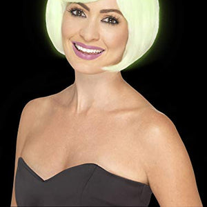 Smiffys Women's Glow In The Dark Bob Wig