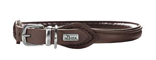 Collar Round & Soft Elk Petit 37/6 Ni Elkskin Mokka, 30-33 Cm | Hunter