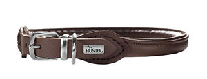 Collar Round & Soft Elk Petit 37/6 Ni Elkskin Mokka, 30-33 Cm | Hunter