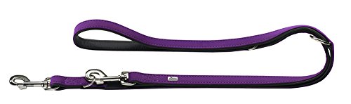 Training Leash Softie 15/200 Nickel Artificial Leather Violet/ Black | Hunter