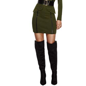 Fever Adult Costume Captain Costume, Dress, Body Harness and Hat, Troops, Size S, 43487