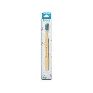 Humble Brush Bamboo Toothbrush for Kids Ultra Soft Blue, Sustainable, Eco-friendly, Vegan for your daily oral care, biodegradable with quality Bristles from DuPont (BPA free), by Dentists approved