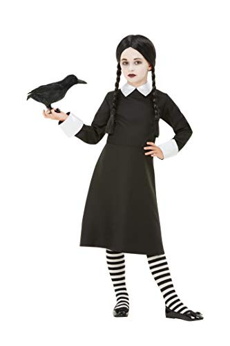 Smiffys 50791S Gothic School Girl Costume, Black, S-Age 4-6 years