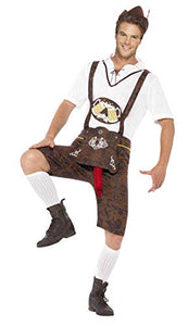 Smiffys Men's Brad Wurst Adults Costume, Brown (Marron), X-Large