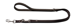 Training Leash Wallgau, 15/200 D-Brown, Leather | Hunter