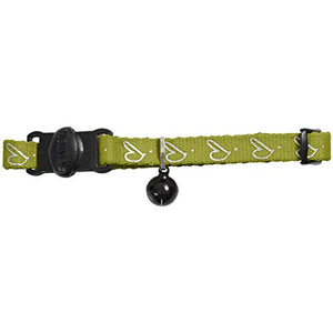 Cat Collar "By Laura" Polyester, Light-Green  Pack Of 3 | Hunter