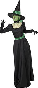Smiffys Adult Women's Witch Costume, Dress and Hat, Legends of Evil, Halloween, Size: L, 33134