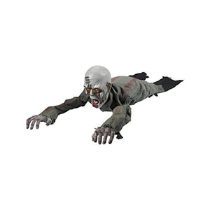 Smiffys 48231 Animated Crawling Zombie Prop Decoration Set, Grey, One Size