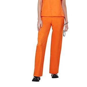 Smiffys 52242S Orange Officially Licensed New Black Prison Uniform, Women, S-UK Size 08-10