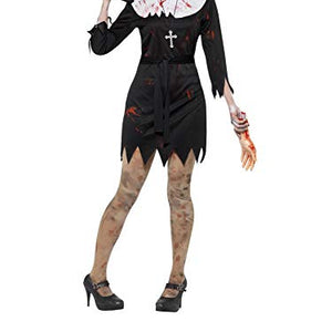 Smiffys Women's Halloween Zombie Nun Sister Costume (Large)