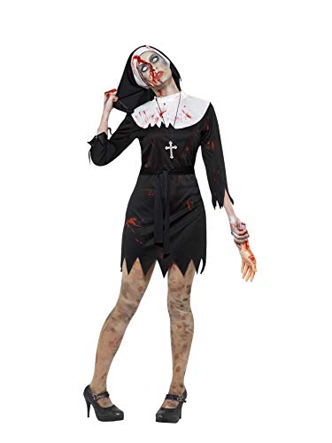 Smiffys Women's Halloween Zombie Nun Sister Costume (Small)