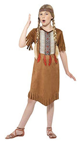 Smiffys Children's Native Indian Girl Costume (Small 4 -6 Years )