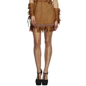 Fever Adult Women's Pocahontas Costume, Dress and Arm Cuffs, Western, Size: S, 32042