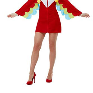 Smiffys 47773XS Parrot Costume, Women, Red, XS - UK Size 04-06