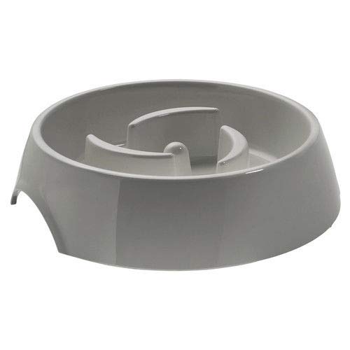 Slow Feeding Bowl 900 Ml Grey  Pack Of 2 | Hunter