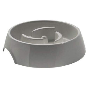 Slow Feeding Bowl 900 Ml Grey  Pack Of 2 | Hunter