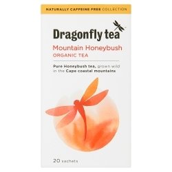 Dragonfly Tea Organic Mountain Honeybush Tea 20 sachet X 6 (Pack of 6)