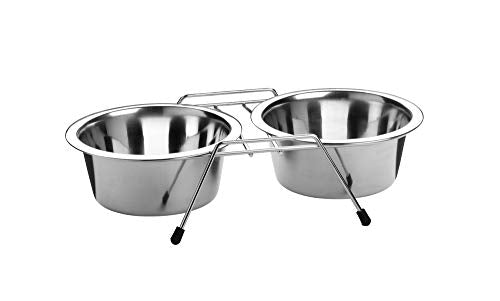 Double Diner Stainless Steel Bowl 850 Ml   Pack Of 2 | Hunter