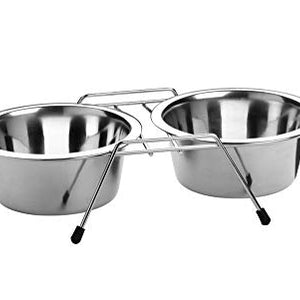 Double Diner Stainless Steel Bowl 850 Ml   Pack Of 2 | Hunter