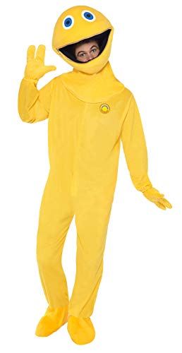 Smiffys Men's Rainbow Zippy Costume, Bodysuit, Gloves & Head, Size: M, Color: Yellow 38482