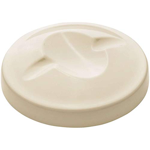 Melamine-Cover For Feeding Tin Size L White, 10 Cm  Pack Of 3 | Hunter