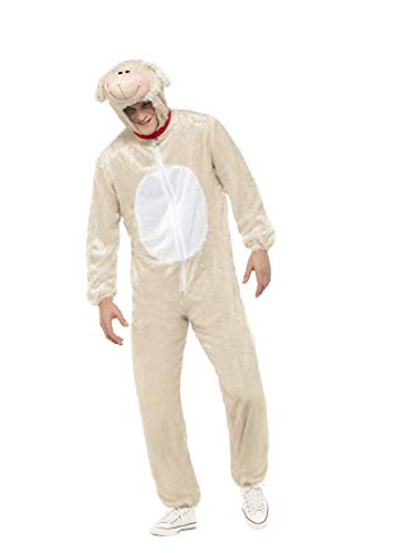 Smiffys Lamb Costume Includes Jumpsuit with Hood Large