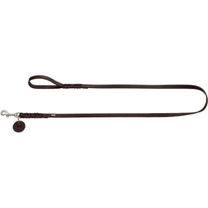 Leash Solid Education, 11/110 Soft Genuine Cow Leather, Dark Brown | Hunter