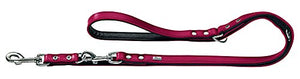 Training Leash Basic 18/200 Ni-Plated Coated Split Leather Red/Black | Hunter