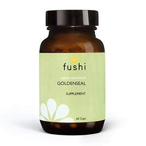 Fushi Organic Goldenseal Capsules, 60 Caps | Fresh-Ground Whole Food | Anti-inflammatory | Astringent & Antibiotic Properties | Ethical & Vegan | Indigenously Sourced | Made in the UK