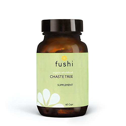 Fushi Organic Chaste Three (Agnus Castus) Capsules, 60 Caps | Fresh-Ground Whole Food | Women’s Herb, Slightly Astringent | Ethical & Vegan | Manufactured in the UK