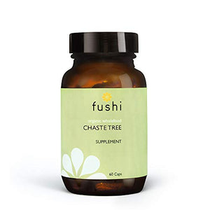 Fushi Organic Chaste Three (Agnus Castus) Capsules, 60 Caps | Fresh-Ground Whole Food | Women’s Herb, Slightly Astringent | Ethical & Vegan | Manufactured in the UK