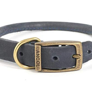 Timberwolf Leather Round Collar Blue 39-48cm Size 5